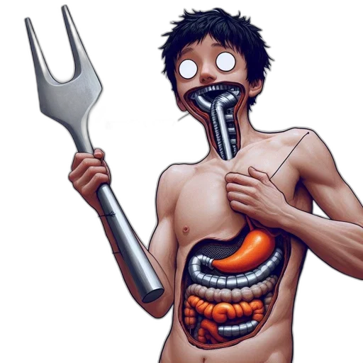 food, mask, weapon, staff, comic book art, concept art, cartoon, pixel art transparent PNG cut-out