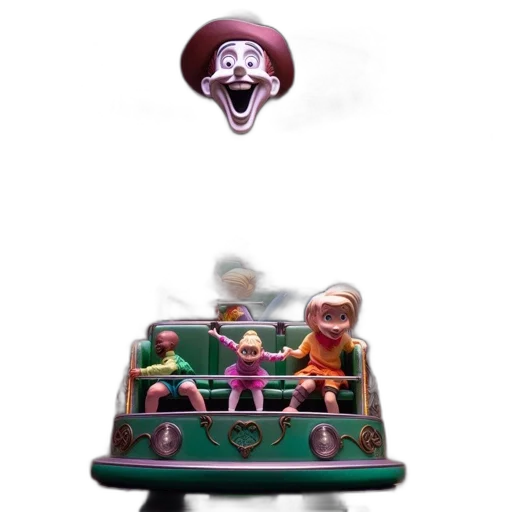 car, crown, mask, robot, concept art, 3d render, photorealistic, underwater transparent PNG cut-out
