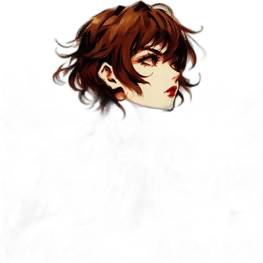 face, hair, staff, mask, pixel art, photorealistic, concept art, anime transparent PNG cut-out
