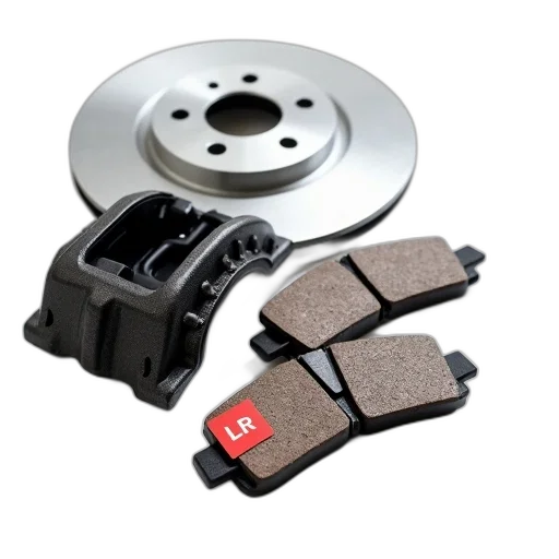 set, car, parts, including, brake, caliper, pads, rotor transparent PNG cut-out