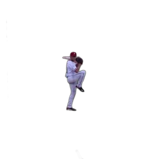 staff, creature, pixel art, 3d render, concept art, baseball, player, mound transparent PNG cut-out