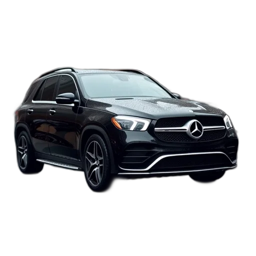 car, photorealistic, 3d render, black transparent PNG cut-out