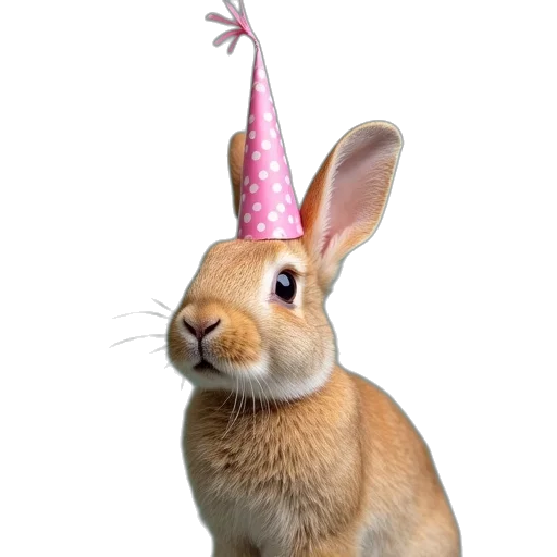 hat, crown, animal, bunny, party, postage transparent PNG cut-out
