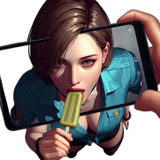 weapon, staff, face, food, concept art, cyberpunk, photorealistic, pixel art transparent PNG cut-out