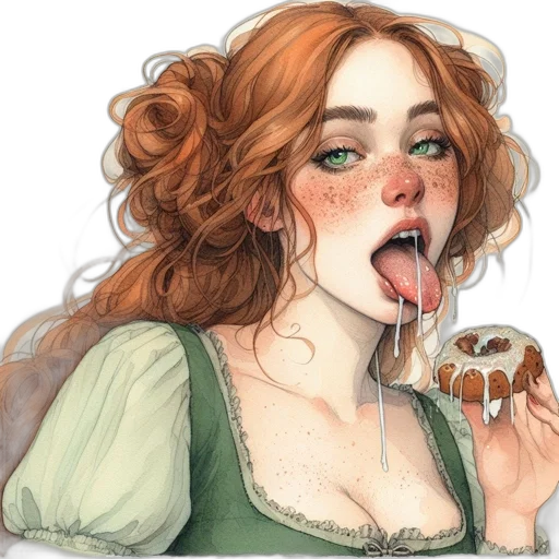 food, watercolor, fantasy art, photorealistic, concept art, pastel, earth tones, illustrated transparent PNG cut-out