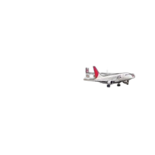 animal, staff, 3d render, white, airplane, red, tail, taking transparent PNG cut-out
