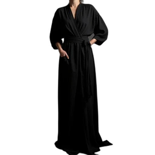 dress, jacket, staff, black transparent PNG cut-out
