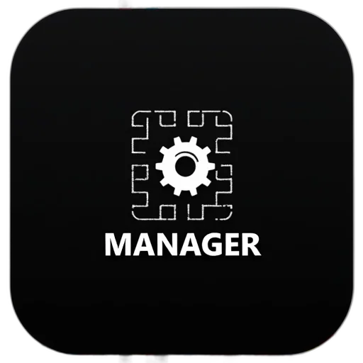 staff, stylized, icon, black, background, featuring, large, gear transparent PNG cut-out