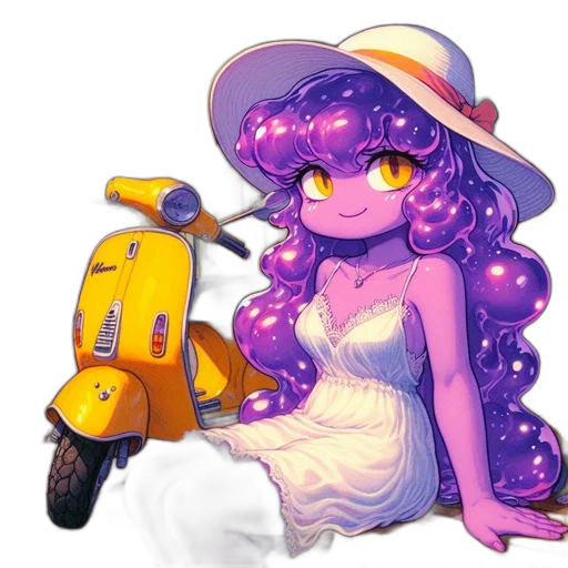 dress, staff, hat, robot, pixel art, concept art, watercolor, fantasy art transparent PNG cut-out