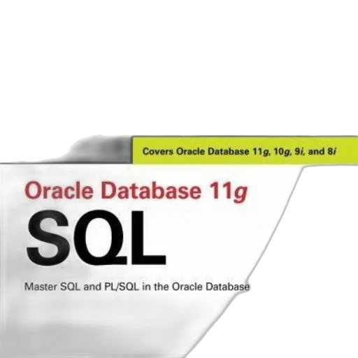 book, cover, titled, oracle, database, 11g, sql, black transparent PNG cut-out