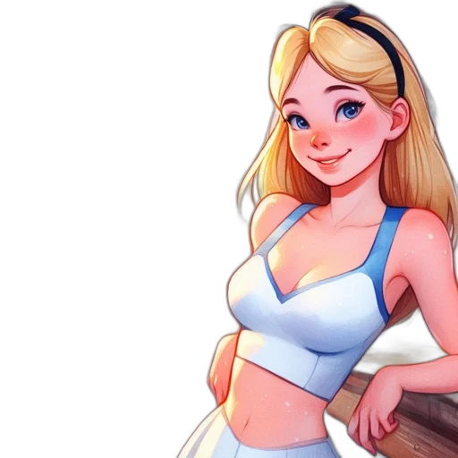 dress, fantasy art, cartoon, concept art, pixel art, pastel, blue, young transparent PNG cut-out