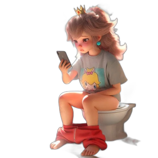 crown, dress, creature, staff, concept art, pixel art, anime, 3d render transparent PNG cut-out