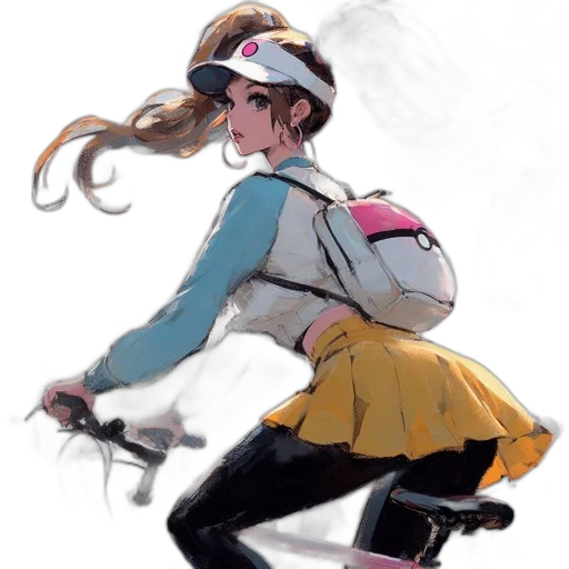 staff, jacket, weapon, dress, concept art, anime, watercolor, fantasy art transparent PNG cut-out