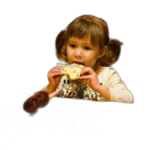 food, creature, face, robot, photorealistic, young, girl, sits transparent PNG cut-out