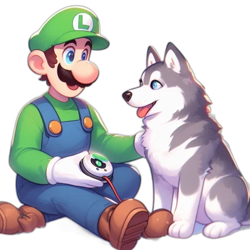 animal, pixel art, concept art, watercolor, fantasy art, green, monochrome, crossing transparent PNG cut-out