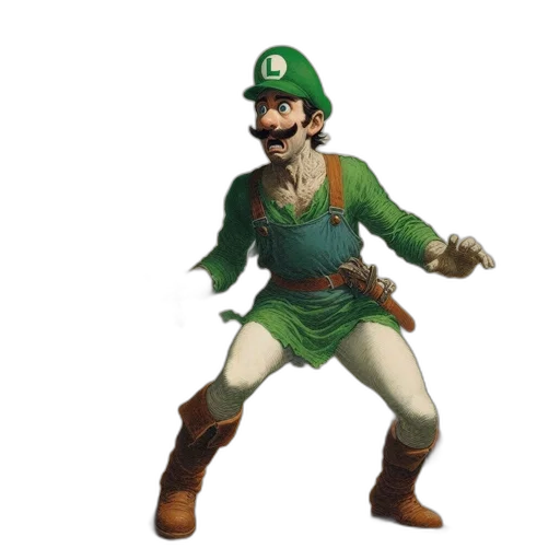 mask, hat, staff, sword, 3d render, concept art, pixel art, fantasy art transparent PNG cut-out