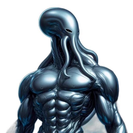creature, robot, animal, mask, concept art, comic book art, 3d render, photorealistic transparent PNG cut-out