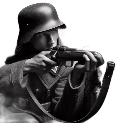weapon, hat, jacket, staff, photorealistic, concept art, comic book art, pencil sketch transparent PNG cut-out
