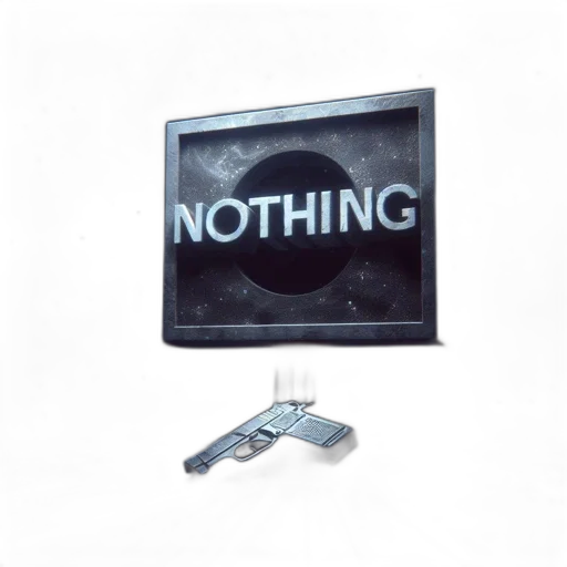vaporwave, 3d render, dark, space-like, scene, towering, nothing, sign transparent PNG cut-out