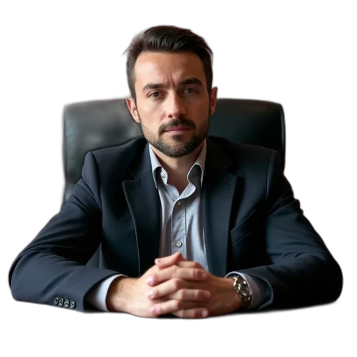 staff, face, jacket, furniture, photorealistic, man, seated, black transparent PNG cut-out