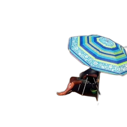 umbrella, hat, jacket, shoes, 3d render, concept art, photorealistic, watercolor transparent PNG cut-out