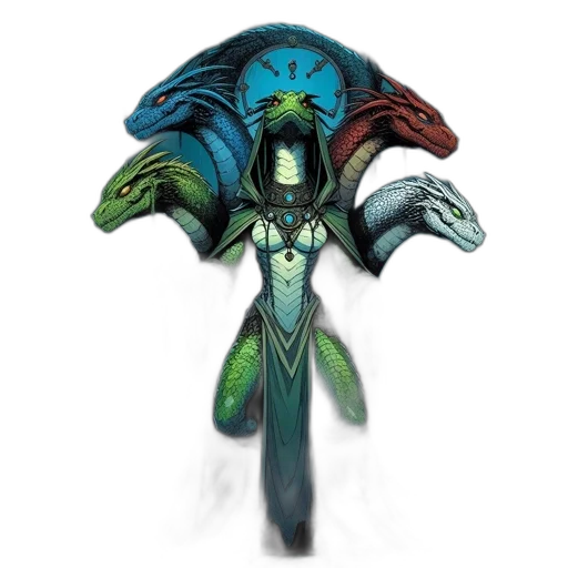 mask, creature, staff, dragon, concept art, fantasy art, pixel art, watercolor transparent PNG cut-out