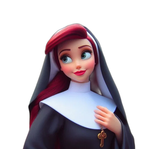 dress, staff, crown, 3d render, concept art, cartoon, photorealistic, animated transparent PNG cut-out
