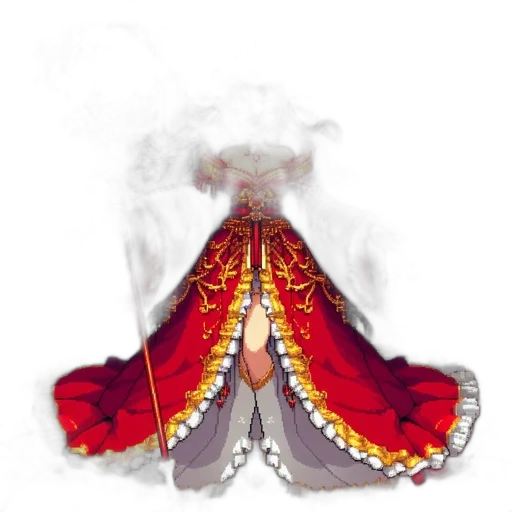 crown, dress, mask, dragon, concept art, watercolor, fantasy art, photorealistic transparent PNG cut-out