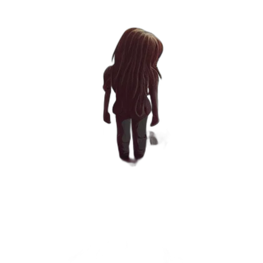 hair, staff, creature, robot transparent PNG cut-out