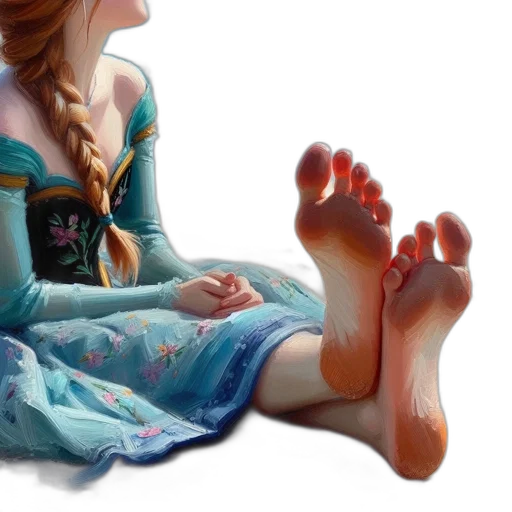 dress, shoes, oil painting, fantasy art, photorealistic, concept art, fire, underwater transparent PNG cut-out