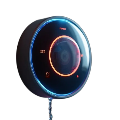 robot, 3d render, water, alarm transparent PNG cut-out