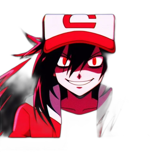 hat, mask, face, creature, anime, cartoon, pixel art, concept art transparent PNG cut-out