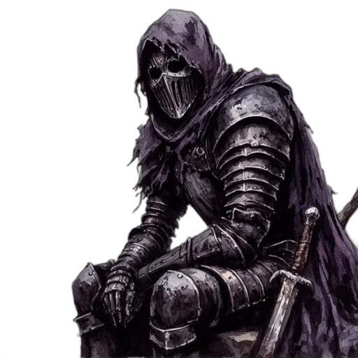 mask, sword, face, staff, concept art, fantasy art, comic book art, photorealistic transparent PNG cut-out