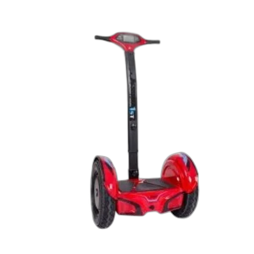 weapon, robot, staff, advertisement, red, citymantis, electric, scooter transparent PNG cut-out