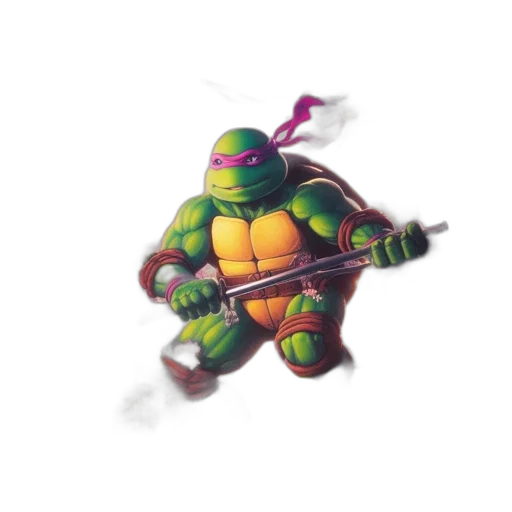 staff, weapon, animal, concept art, pixel art, 3d render, fantasy art, donatello transparent PNG cut-out
