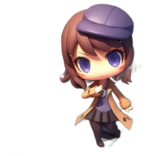 staff, hat, weapon, robot, pixel art, 3d render, anime, concept art transparent PNG cut-out