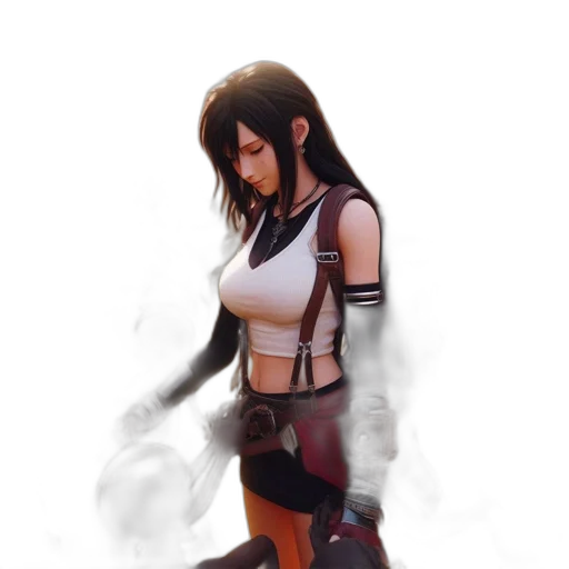 staff, weapon, jacket, concept art, fantasy art, 3d render, pixel art, fog transparent PNG cut-out
