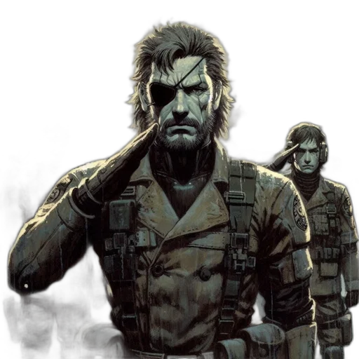 jacket, comic book art, concept art, cyberpunk, pixel art, earth tones, group, soldiers transparent PNG cut-out