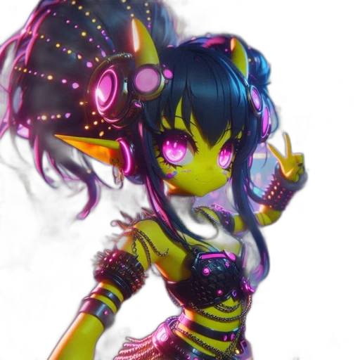 robot, staff, mask, cyberpunk transparent PNG cut-out