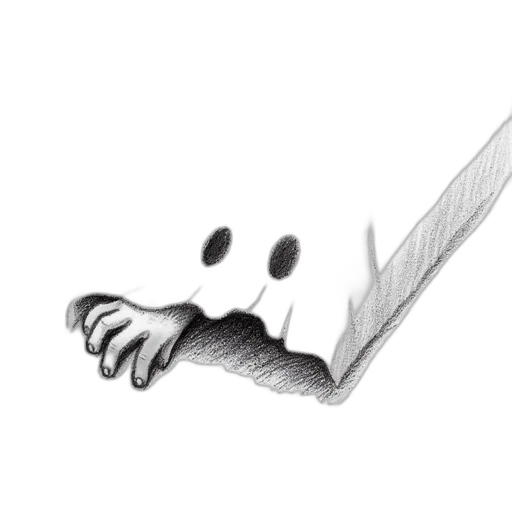 mask, creature, face, weapon, pencil sketch, concept art, cartoon, comic book art transparent PNG cut-out