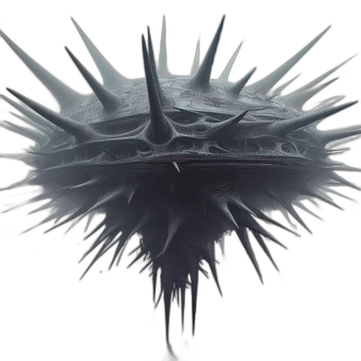 crown, hair, mask, creature, concept art, 3d render, fantasy art, photorealistic transparent PNG cut-out