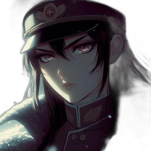 hat, staff, crown, face, anime, concept art, fantasy art, watercolor transparent PNG cut-out