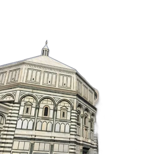 building, hat, umbrella, dress, 3d render, photorealistic, concept art, city street transparent PNG cut-out