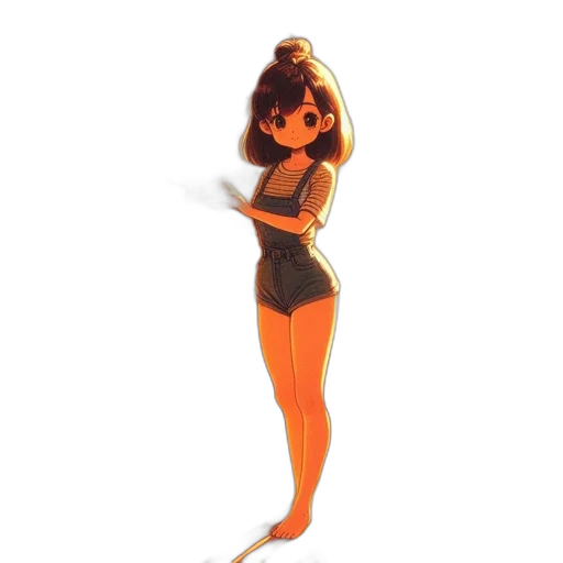 dress, staff, hair, mask, concept art, cartoon, pixel art, anime transparent PNG cut-out