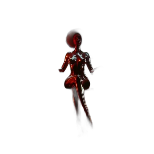 robot, creature, staff, dress, concept art, 3d render, pixel art, fantasy art transparent PNG cut-out