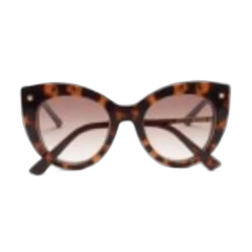 earth tones, pair, vintage, sunglasses, distinctive, cat-eye, shape, patterned transparent PNG cut-out