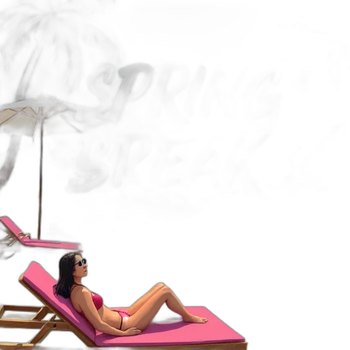 photorealistic, 3d render, concept art, vaporwave, fog, beach, clipart, illustration transparent PNG cut-out