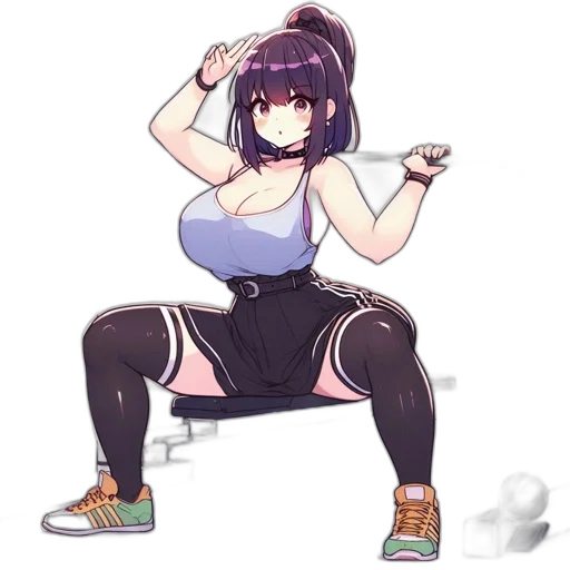 weapon, dress, staff, robot, anime, pixel art, cartoon, cyberpunk transparent PNG cut-out