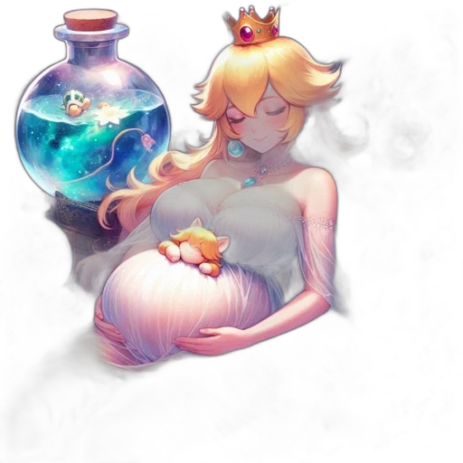 crown, dress, creature, jewelry, concept art, fantasy art, watercolor, pixel art transparent PNG cut-out