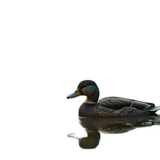 animal, creature, crown, bottle, photorealistic, 3d render, duck, floating transparent PNG cut-out